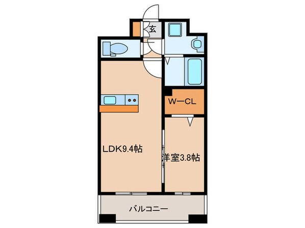 LIBTH薬院PREMIERの物件間取画像